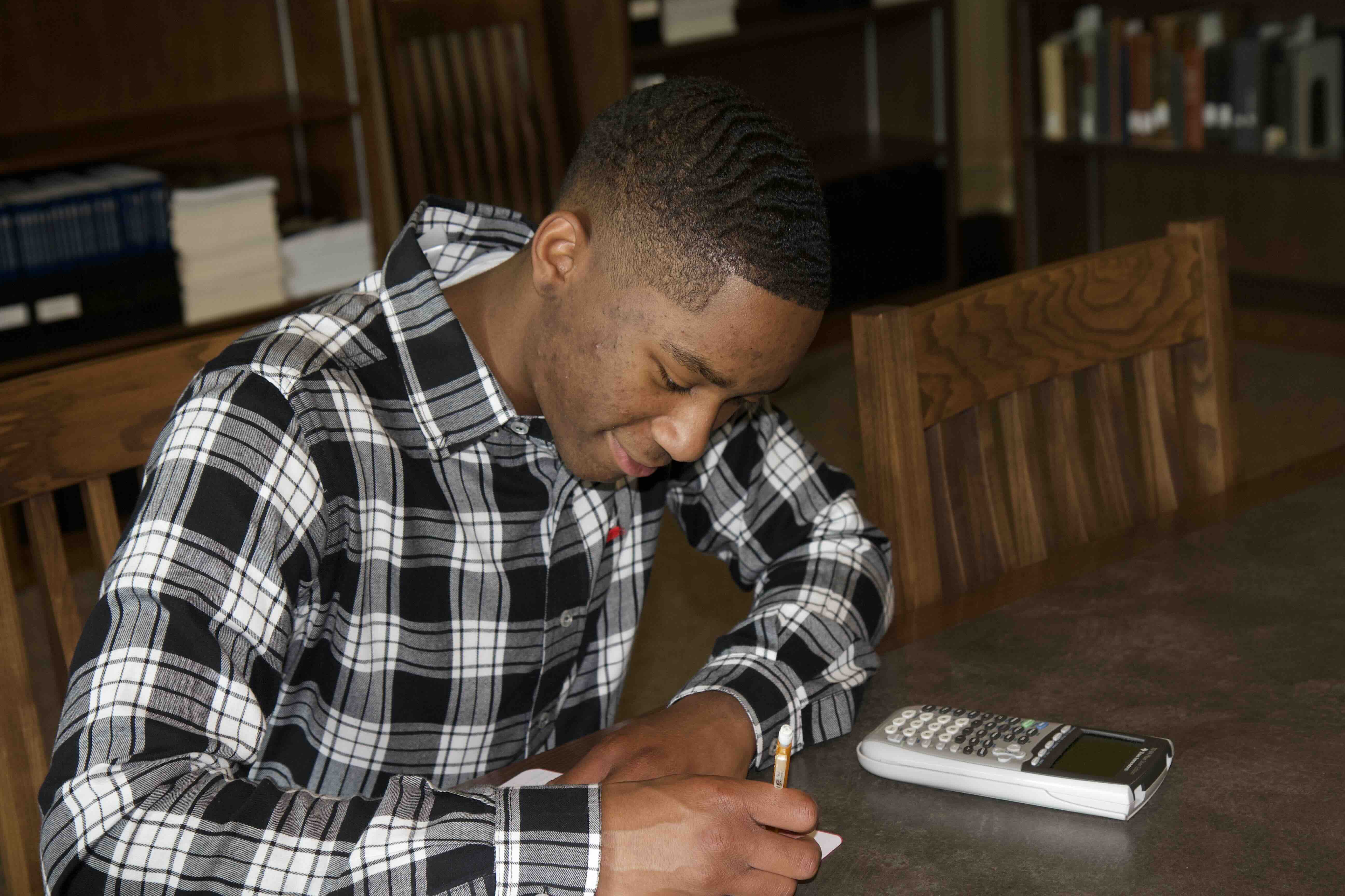 Sam writing