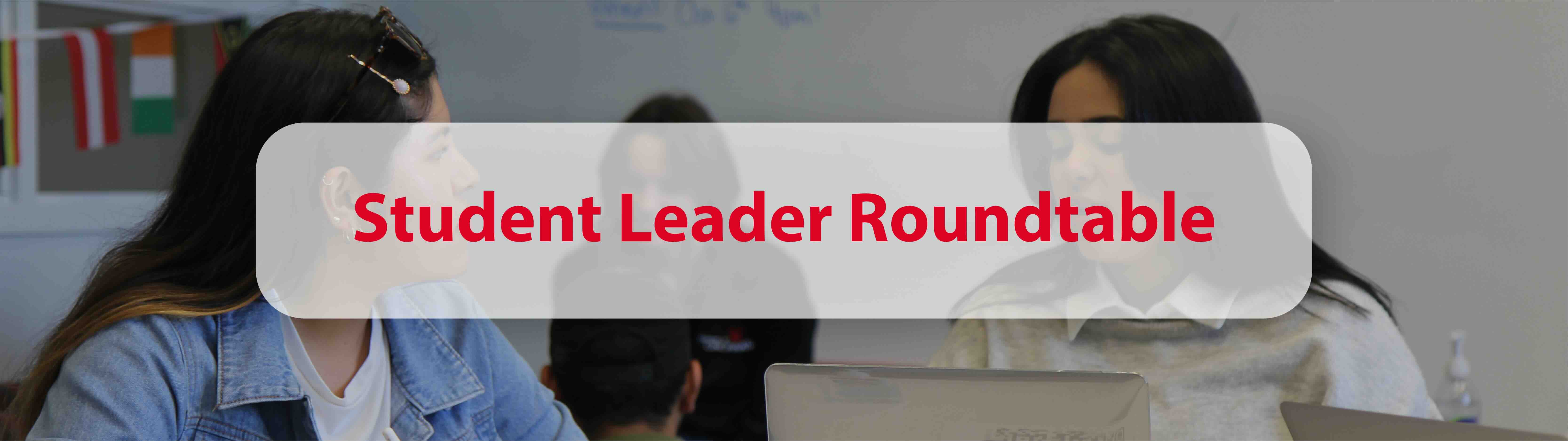 Student Leader Roundtable icon with two students working together.