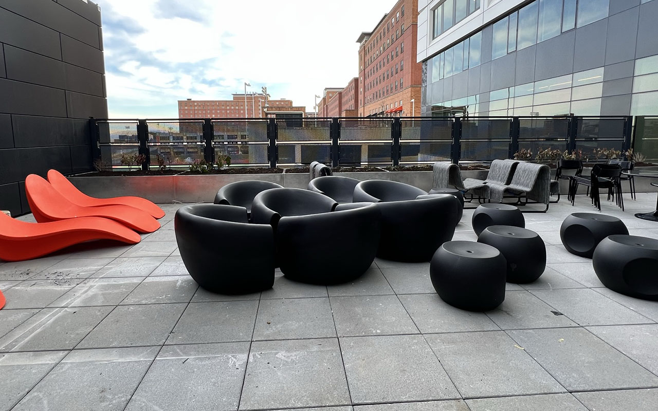 Patio with lounge furniture