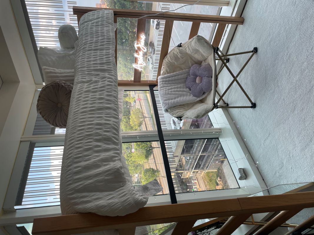 bed view from window