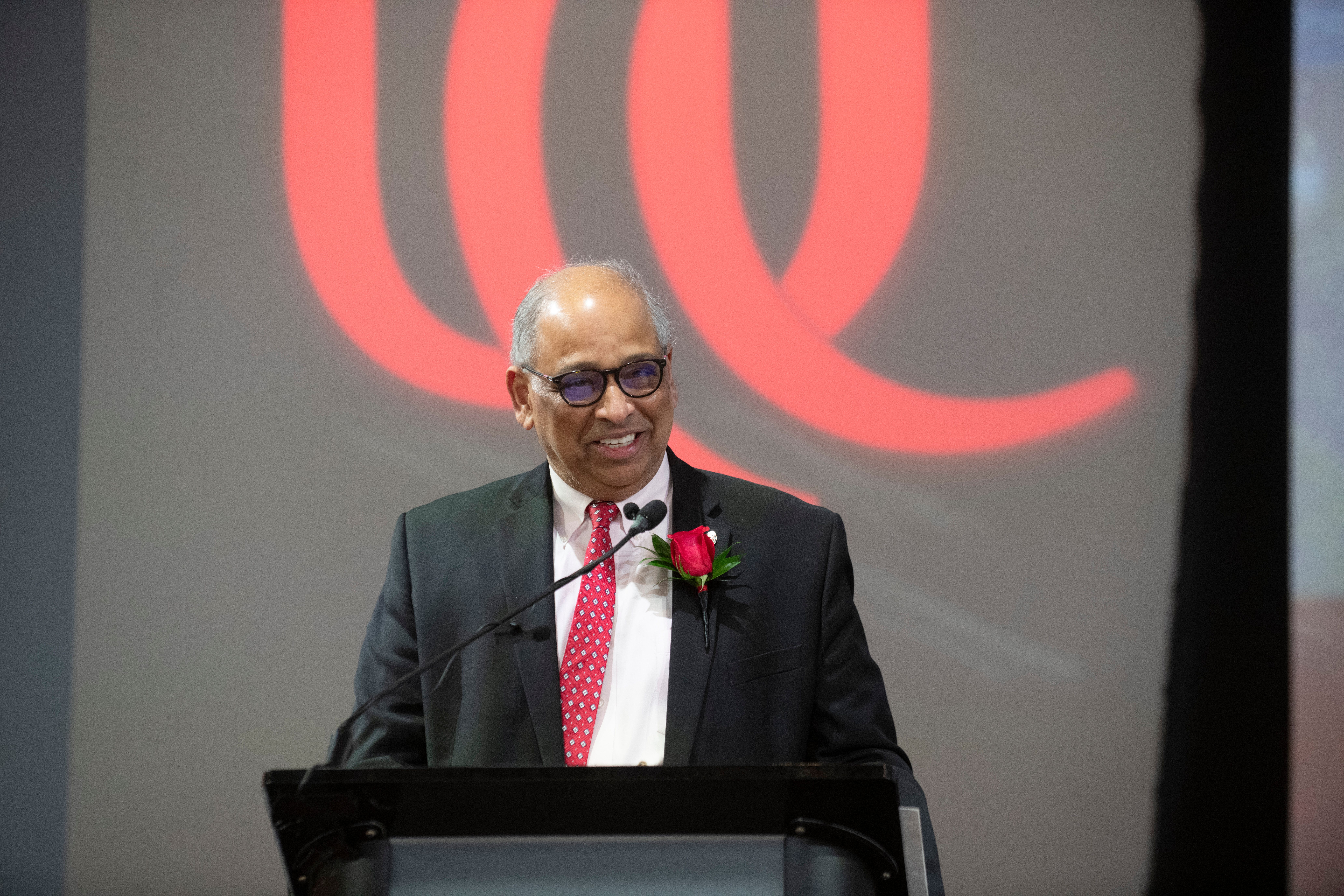 UC President Neville Pinto