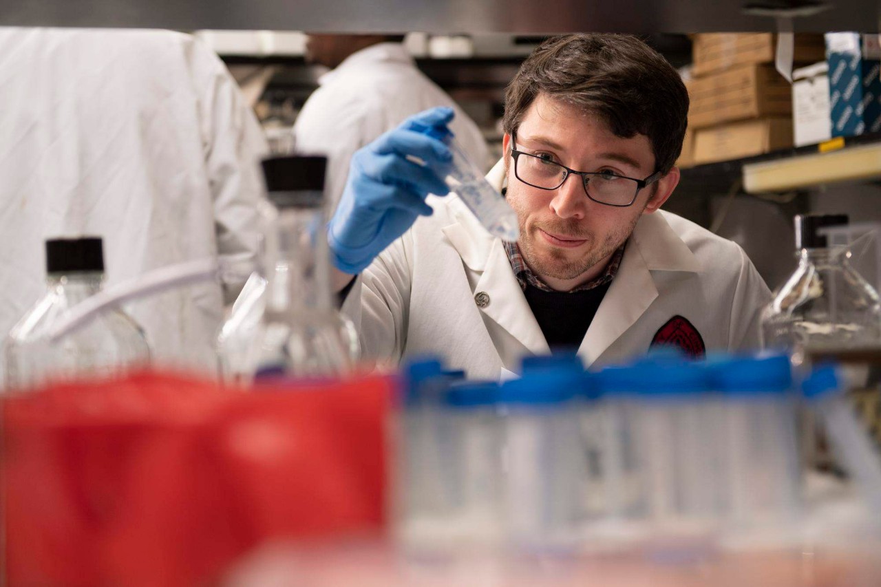 Research, Lab
Alvaro Puga, PhD., George Rieveschl Jr. Award for Distinguished Scientific Research, in his lab with team.